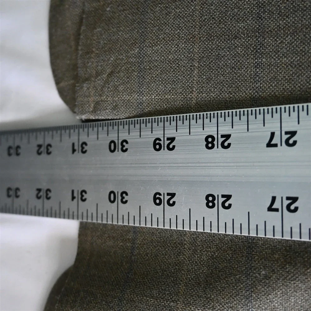 Jos A Bank 44R Green Windowpane Check‎ Silk Wool Blazer Jacket Sport Coat
